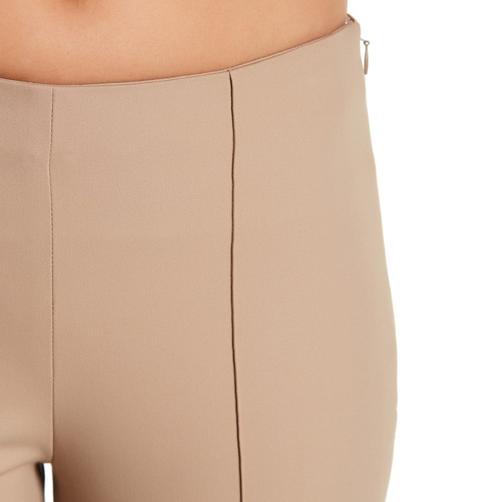 Theory Solid Flat Front Pant Sand Khaki - image 3